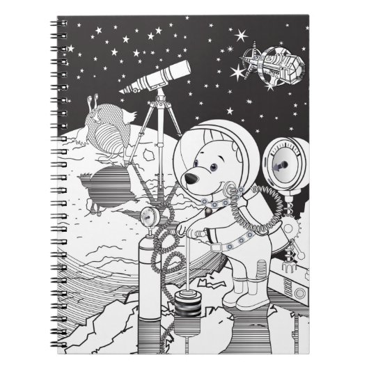 Carnet coloration cosmos (Devant)