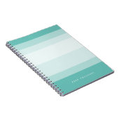 Carnet Colorbloc turquoise à dégradé Aqua (Côté Droit)