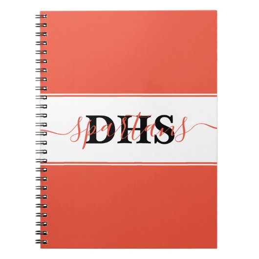 Carnet colorblock scolaire personnalisé (Devant)