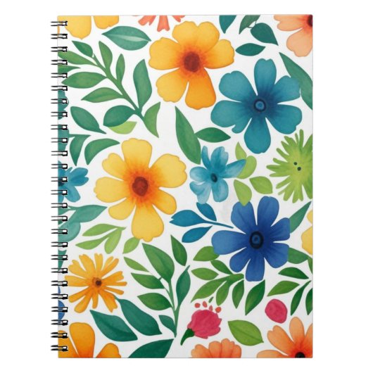 Carnet coloré à l'aquarelle (Devant)