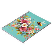 Carnet Coloré, Abeille printanière/florale (Côté gauche)