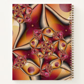 Carnet Coloré Abstrait Rouge Orange Imaginaire Nom fracta (Dos)