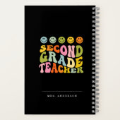 Carnet Coloré Amusant Enseignant de deuxième année Nom pe (Verso)