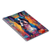 Carnet Coloré Boston Terrier (Côté Droit)