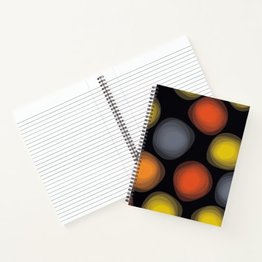 Carnet Coloré, cool, moderne, tendance abstraction fleur (Intérieur)
