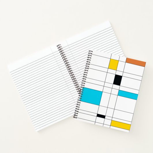 Carnet Coloré, cool, tendance, art d'illustration moderne (Intérieur)