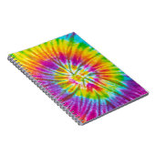 Carnet Coloré Cravate-Dye -Dye Abstrait. (Côté Droit)