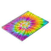Carnet Coloré Cravate-Dye -Dye Abstrait. (Côté gauche)