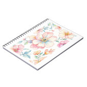 Carnet coloré de fleurs (Côté gauche)