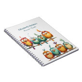Carnet Coloré Funny Quirky Birds School (Côté Droit)