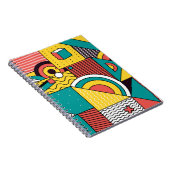 Carnet Coloré géométrique : motif abstrait. (Côté Droit)