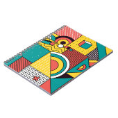 Carnet Coloré géométrique : motif abstrait. (Côté gauche)