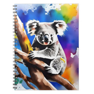 Carnet Coloré Koala Bear Aquarelle Splash,