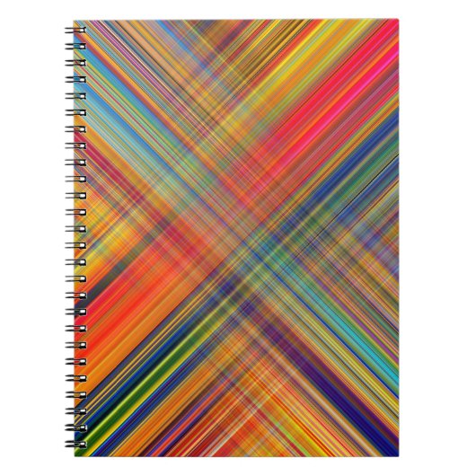 Carnet Coloré Kriss Kross Motif Plaid (Devant)