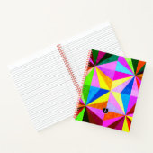 Carnet Coloré Moderne Géométrique Multicolore | Monogramm (Intérieur)
