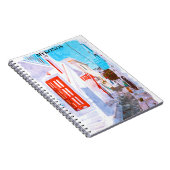 Carnet Coloré Mykonos Grèce Rétro Voyage Aquarelle (Côté Droit)