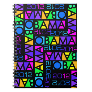Carnet coloré OBAMA 2012