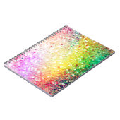 Carnet Coloré Pastel Tons Retro Parties scintillant 2 (Côté gauche)