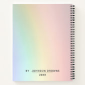 Carnet coloré personnalisé (Dos)