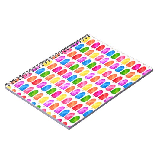 Carnet Coloré Popsicle Ice Lolly motif (Côté gauche)