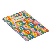 Carnet Coloré Rektangel Retro Motif géométrique (Côté Droit)