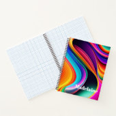 Carnet Coloré Rétro Waves Personnel (Intérieur)