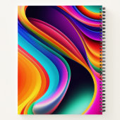 Carnet Coloré Rétro Waves Personnel (Dos)