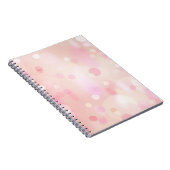 Carnet coloré rose Pastel Bokeh (Côté Droit)