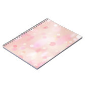 Carnet coloré rose Pastel Bokeh (Côté gauche)