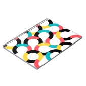 Carnet Coloré, tendance, gai, fun moderne géométrique (Côté gauche)