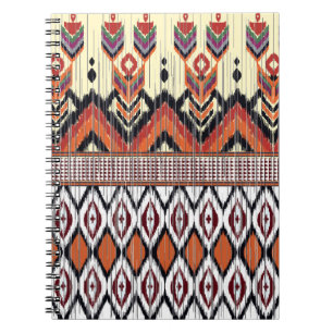 Carnet Coloré tribal ethnique sans couture motif