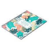 Carnet Coloré tropical feuille collège (Côté gauche)