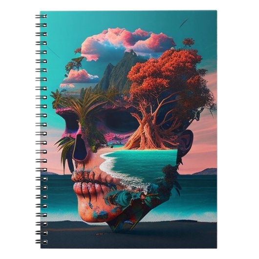 Carnet Colored skull (Devant)