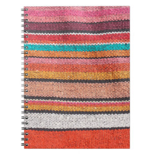 Carnet Colorée mexicaine, style péruvien surface de tap
