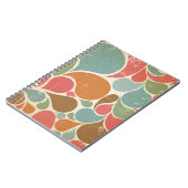 Carnet Colorés : Motif rétro Abstrait. (Côté gauche)