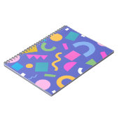 Carnet Colorful Abstract Geometric Memphis Style Pattern (Côté gauche)
