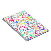 Carnet Colorful Boat Anchor Pattern (Côté Droit)