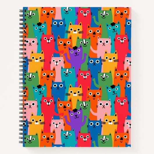 Carnet Colorful cats (Devant)