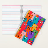 Carnet Colorful cats (À l'intérieur)