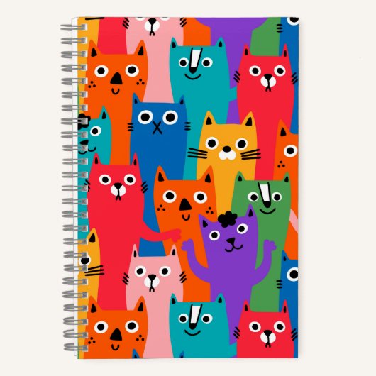 Carnet Colorful cats (Recto)