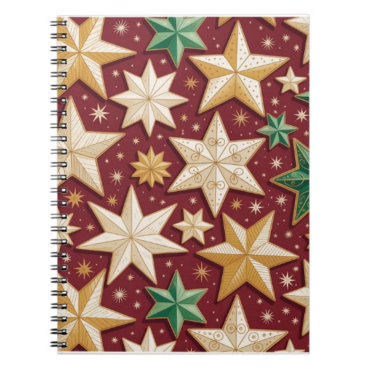 Carnet Colorful Christmas Notebook – Festive Winter Desig (Devant)