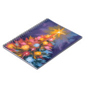Carnet Colorful Christmas Tree Lights Watercolor (Côté gauche)