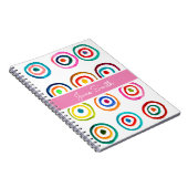 Carnet Colorful circle rainbow watercolor (Côté Droit)