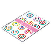 Carnet Colorful circle rainbow watercolor (Côté gauche)