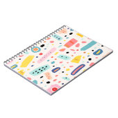 Carnet colorful cute elements design (Côté gauche)