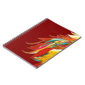 Carnet Colorful Exotic Tribal Feathers Red (Côté gauche)