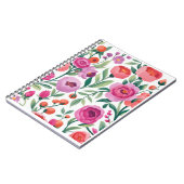 Carnet colorful floral garden illustration seamless patte (Côté gauche)