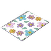 Carnet Colorful floral print (Côté gauche)