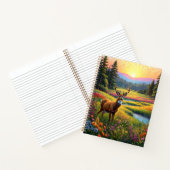 Carnet Colorful Forest Colors and Deer art (Intérieur)