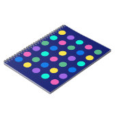 Carnet Colorful Geometric Dots (Côté gauche)